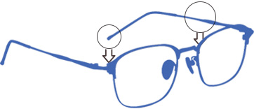 Wire Frame Glasses Crooked Adjustment